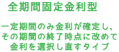 全期間固定金利型